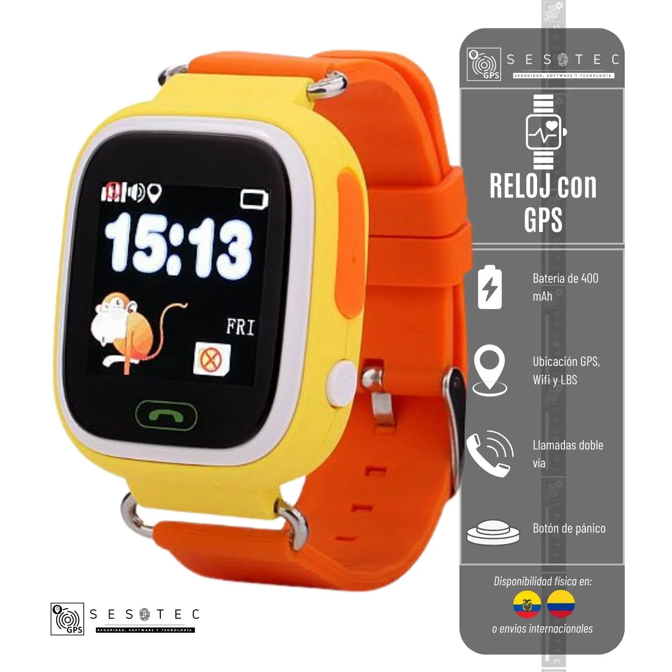 Reloj GPS para niños: Wonlex GW100 (localizador y llamadas) – GPS-SESOTEC